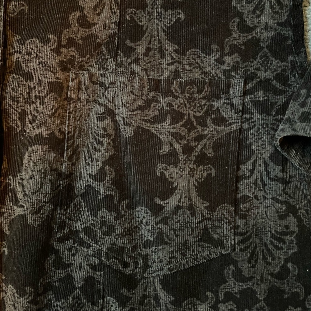 J Jill black paisley coat-Fall weather- long style